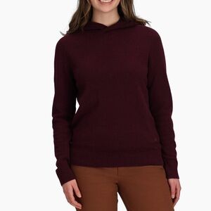 Royal Robbins Rockcraft Wool Hoodie Women’s Size Large Merino Wool Sweater